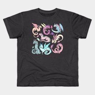 Cute dragons illustration Kids T-Shirt